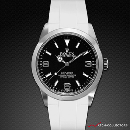 Rolex explorer rubber b sale