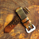 Military Camouflage Leather Strap 24mm