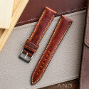 Kingsley Saddle Brown Leather Strap 19mm