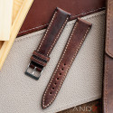 Kingsley Chocolate Leather Strap 20mm