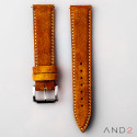 AND2 Kingsley Camel Suede Leather Strap (Beige Stitch)