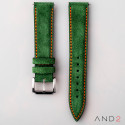 AND2 Kingsley Green Forest Suede Leather Strap