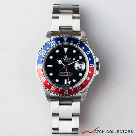 Rektangel Væve sagtmodighed Rolex GMT Master II PEPSI Ref 16710 Y Serial Circa 2003 - Watch-Collectors