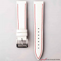 AND2 Italian Nubuck White Leather Strap 20mm
