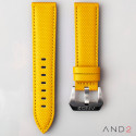 AND2 Yellow Comex Leather Strap 22mm